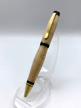 Load image into Gallery viewer, New York in Birdseye Maple on Antique Brass