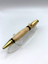 Load image into Gallery viewer, New York in Birdseye Maple on Antique Brass