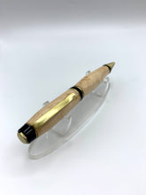 Load image into Gallery viewer, New York in Birdseye Maple on Antique Brass